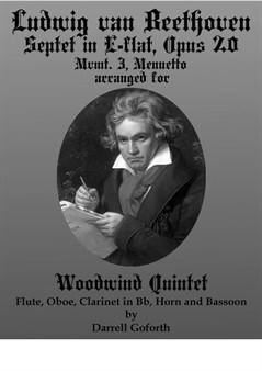 Beethoven: Septet in E-flat Major arranged for Woodwind Quintet, Mvmt 3